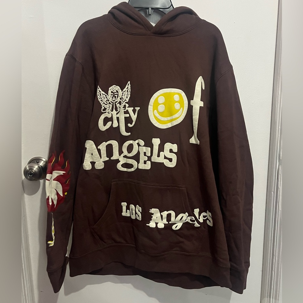 PacSun Brown 'City of Angels' Graphic Hoodie